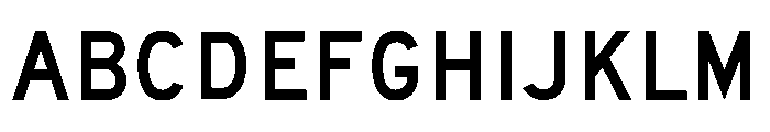 FHWASeriesD2020plus20 Font UPPERCASE