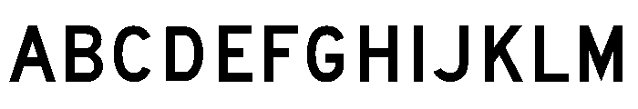 FHWASeriesD2020plus30 Font UPPERCASE