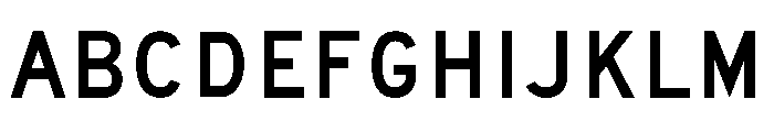 FHWASeriesD2020plus40 Font UPPERCASE