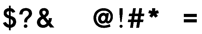 FHWASeriesD2020plus50 Font OTHER CHARS