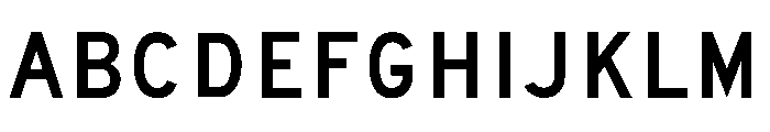 FHWASeriesD2020plus50 Font UPPERCASE