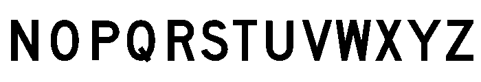 FHWASeriesD2020plus50 Font UPPERCASE