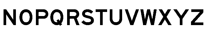 FHWASeriesE2020plus0 Font UPPERCASE