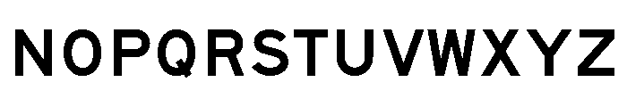 FHWASeriesE2020plus20 Font UPPERCASE