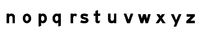 FHWASeriesEmod2020plus100 Font LOWERCASE