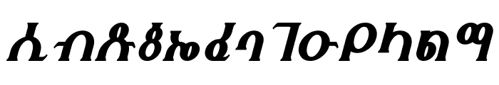 Fhokki Italic Font LOWERCASE