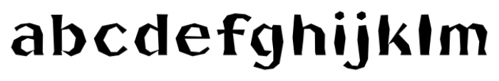 FHA Broken Gothic Busted A Font LOWERCASE