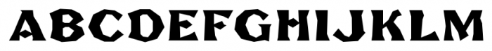 FHA Broken Gothic Busted B Font UPPERCASE