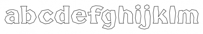 FHA Broken Gothic Busted BB Font LOWERCASE