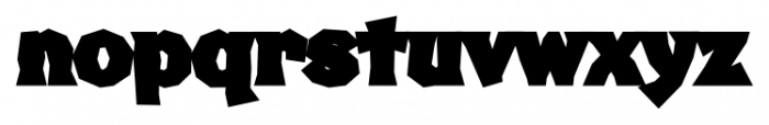 FHA Broken Gothic Busted D Font LOWERCASE
