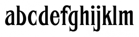 FHA Condensed French  Regular Font LOWERCASE