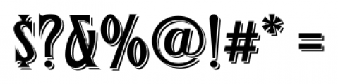FHA Condensed French Shaded Font OTHER CHARS