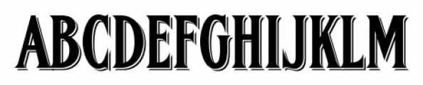 FHA Condensed French Shaded Font UPPERCASE