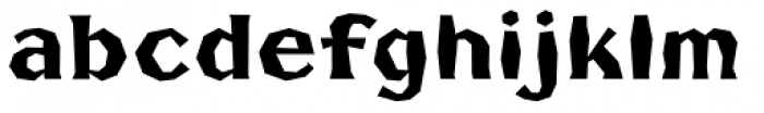 FHA Broken Gothic Busted B Font LOWERCASE