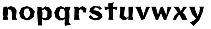 FHA Broken Gothic Busted B Font LOWERCASE