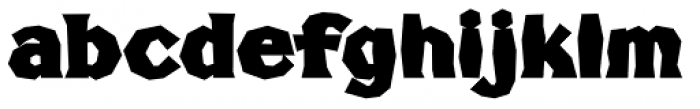 FHA Broken Gothic Busted C Font LOWERCASE