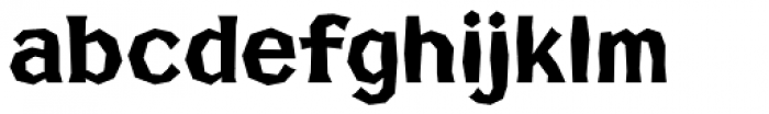 FHA Broken Gothic No2 Font LOWERCASE