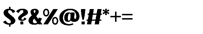 Fhagi Bold Font OTHER CHARS