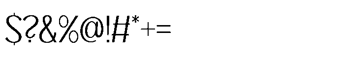 Fhagi Extra Light Font OTHER CHARS