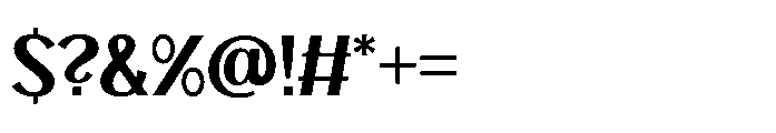 Fhagi Medium Font OTHER CHARS