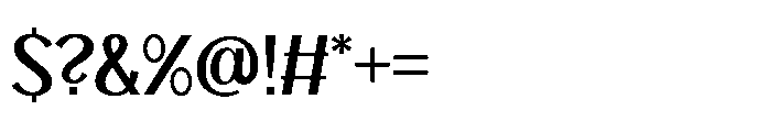 Fhagi Regular Font OTHER CHARS