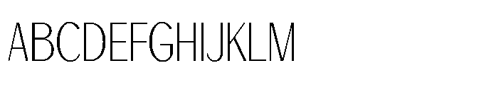 Fhagi Thin Font UPPERCASE