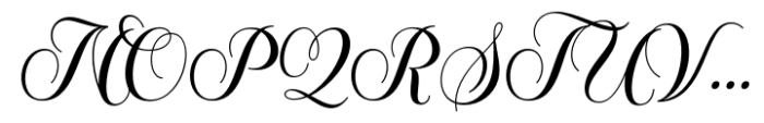 Fhonna Ceda Script Font UPPERCASE