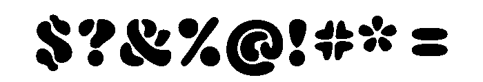Fillmore Black Font OTHER CHARS
