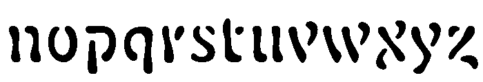 Fillmore Light Font LOWERCASE