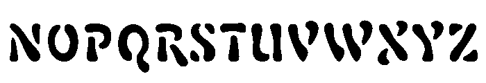 Fillmore Regular Font UPPERCASE
