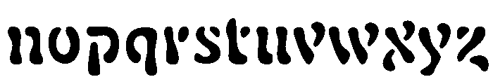 Fillmore Regular Font LOWERCASE