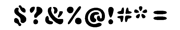 Fillmore Semibold Font OTHER CHARS