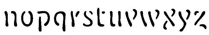 Fillmore Thin Font LOWERCASE