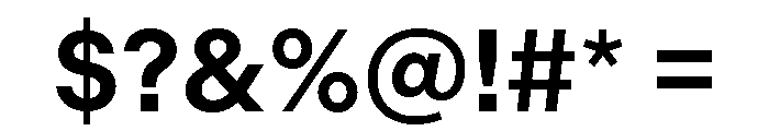 Finder Semibold Font OTHER CHARS