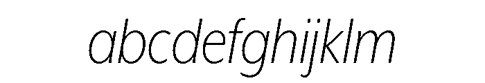 Fira Sans Compressed Extra Light Italic FONT