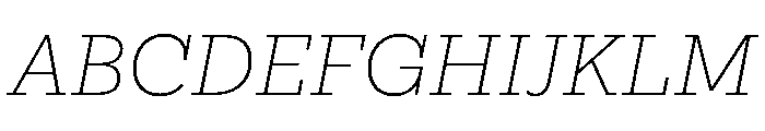 Firelli Variable Extra Light Italic Font UPPERCASE