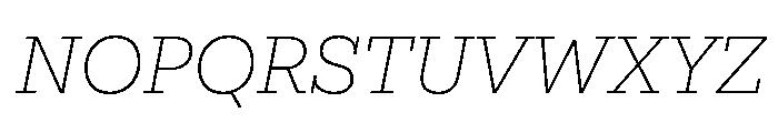 Firelli Variable Extra Light Italic Font UPPERCASE