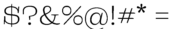 Firelli Variable Light Font OTHER CHARS