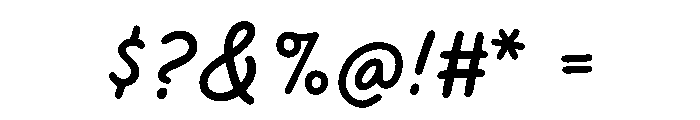 Firula Italic Font OTHER CHARS