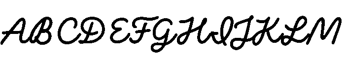 Firula Italic Font UPPERCASE
