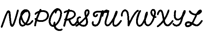 Firula Italic Font UPPERCASE