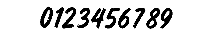 Fierce Brush Font OTHER CHARS