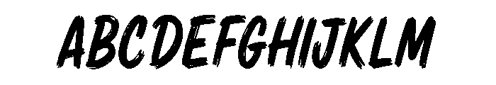 Fierce Brush Font UPPERCASE