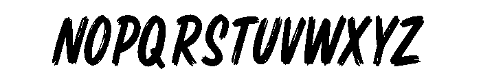 Fierce Brush Font UPPERCASE