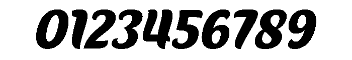 Fierce Chunky Italic Font OTHER CHARS