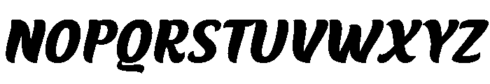 Fierce Chunky Italic Font UPPERCASE