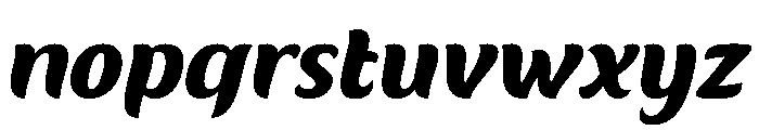 Fierce Chunky Italic Font LOWERCASE