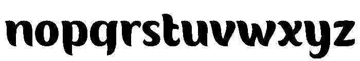 Fierce Chunky Regular Font LOWERCASE