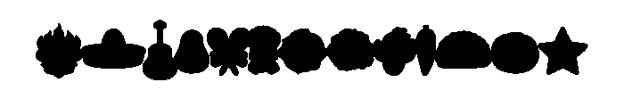FiestaCharmBracelet Decor Font UPPERCASE
