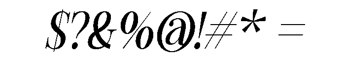Filagio Italic Font OTHER CHARS